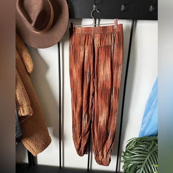 Urban outfitters orange pattern oversized baggy joggers causal trousers pants - Picture 5 of 5